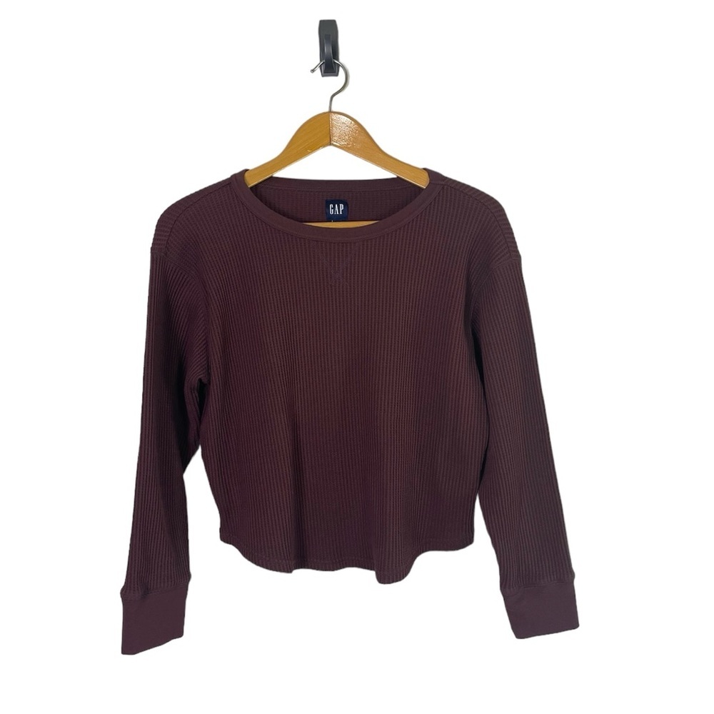 GAP Women's Long Sleeve Tee - Burgundy